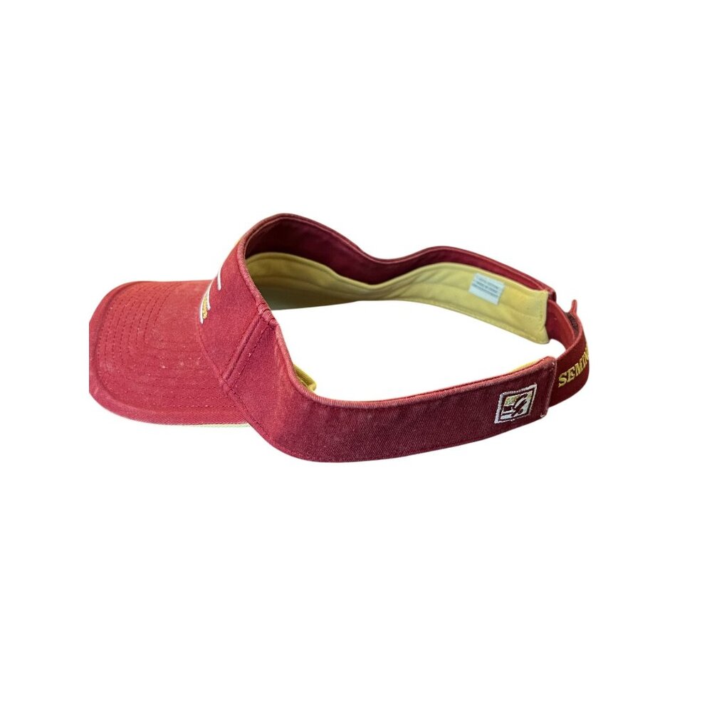 Florida State University Seminoles Red Adjustable Visor Hat By The Game - Picture 4 of 5